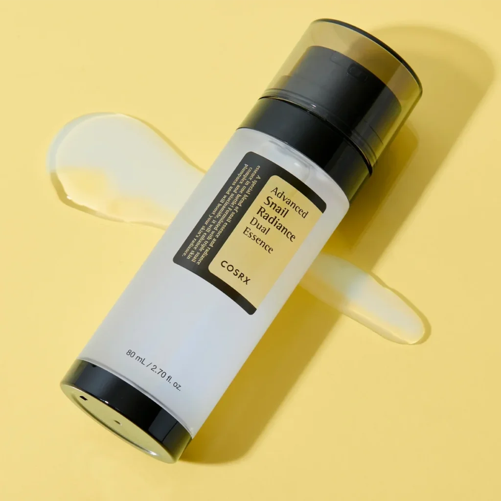 COSRX Advanced Snail Radiance Dual Essence – dviguba sraigių mucino esencija