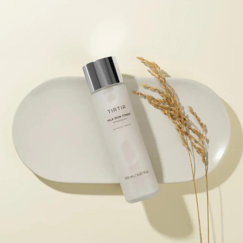 TIRTIR Milk Skin Toner – drėkinamasis veido tonikas su ryžių sėlenų ekstraktu