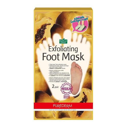 Purederm Exfoliating Foot Mask Šveičiamoji pėdų kaukė-kojinės, Vidutinis