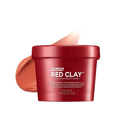 Missha Amazon Red Clay Pore Mask Veido kaukė, 110ml