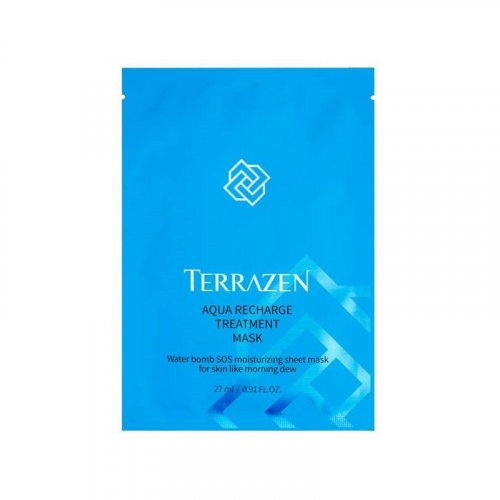 Terrazen Aqua Recharge Treatment Mask Lakštinė, drėkinanti veido kaukė, 27ml
