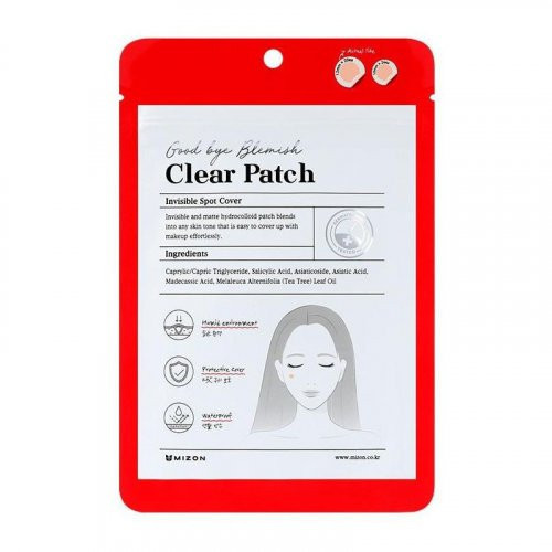 Mizon Goodbye Blemish Clear Patch Hidrokoloidiniai, maskuojamieji pleistrai nuo spuogų, 44 vnt.