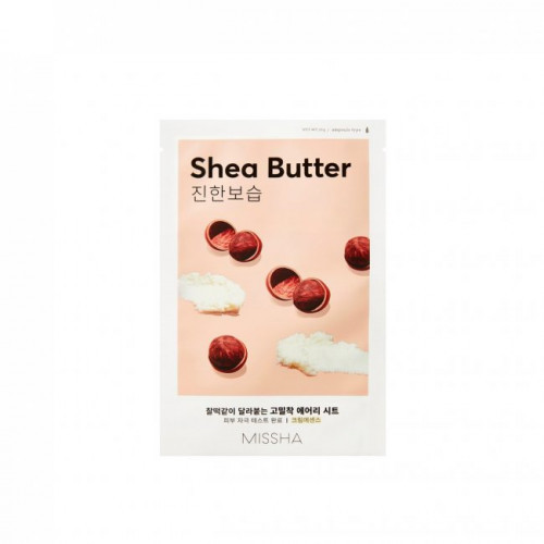 Missha Airy Fit Shea Butter Sheet Mask Veido kaukė, 19g