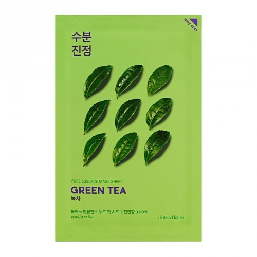 Holika Holika Pure Essence Mask Sheet Green Tea veido kaukė, 20ml