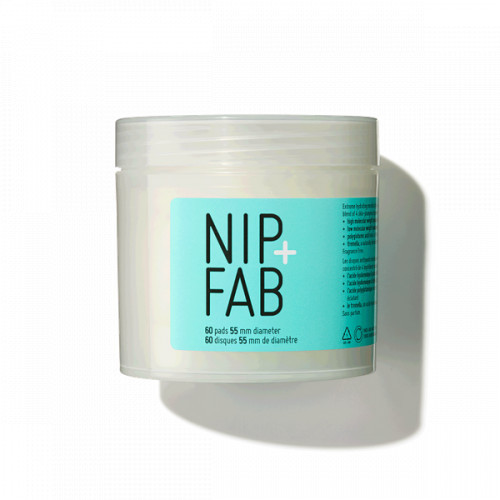 NIP + FAB Hyaluronic Fix Extreme4 Micellar Cleansing Pads Valomieji padeliai su miceliniu vandeniu, 60vnt.