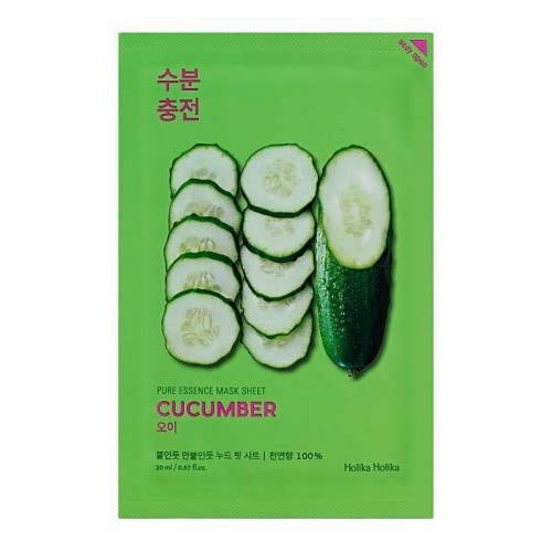 Holika Holika Pure Essence Mask Sheet Cucumber veido kaukė, 20ml