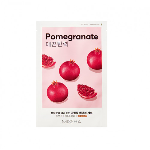 Missha Airy Fit Sheet Mask Pomegranate Veido kaukė, 19g