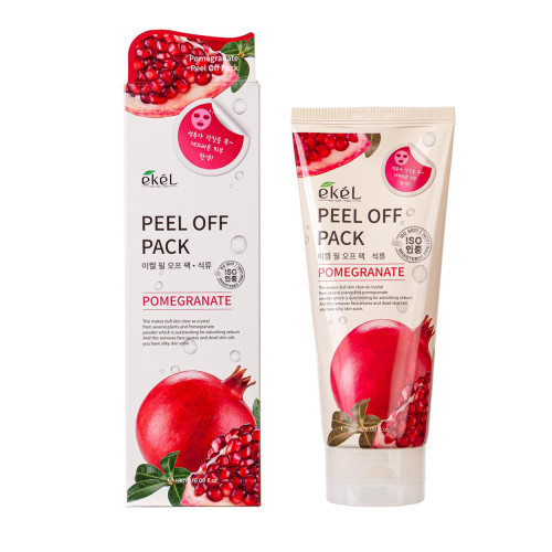 Ekel Peel Off Pack Pomegranate Valomoji nulupama veido kaukė su granatais, 180ml