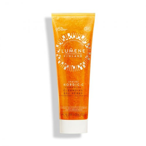 Lumene Nordic-C Valo Clear Glow Cleansing Gel Scrub Šveičiamasis veido prausiklis, 125ml