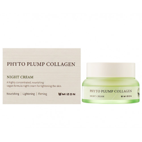 Mizon Phyto Plump Collagen Night Cream Naktinis veido kremas, 50ml