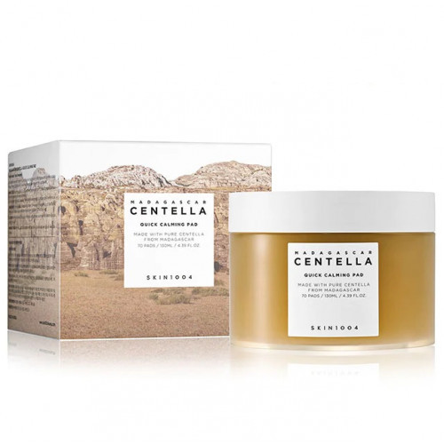 SKIN1004 Madagascar Centella Quick Calming Pad Raminantys padeliai su azijinės centelės ekstraktu, 70 vnt.