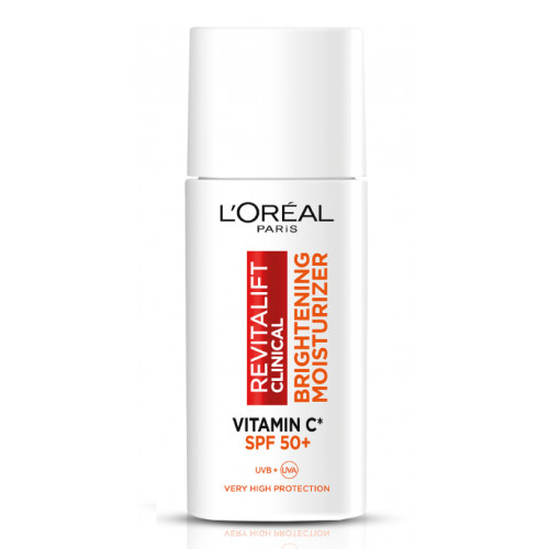 L'Oréal Paris Revitalift Clinical Brightening Moisturizer Skaistinamasis kasdienis veido drėkiklis su SPF50, 30ml