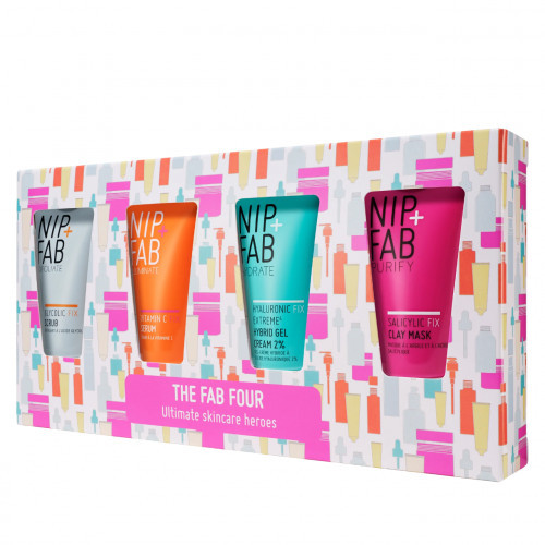 NIP + FAB The Fab Four Gift Set Veido priežiūros rinkinys, Rinkinys