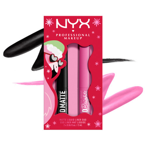 NYX Professional Makeup XMASS Vivid Liner Duo Riboto leidimo dviejų apvadų rinkinys, 2x2ml