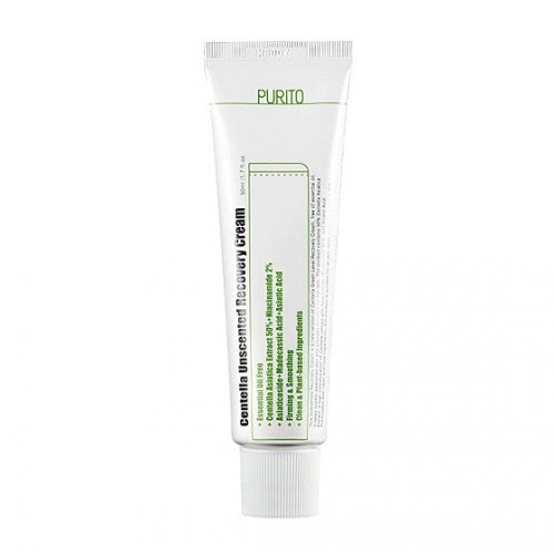 Purito Centella Unscented Recovery Cream Bekvapis atstatantis kremas su centele, 50ml