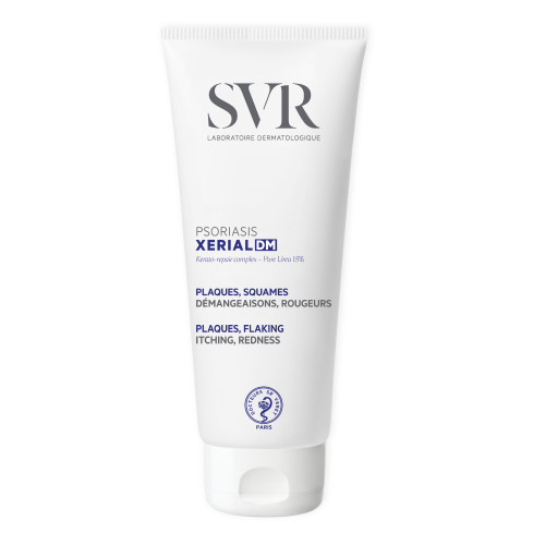 SVR Psoriasis Xerial DM Priemonė su šlapalu ir eksopolisacharidais simptominiam psoriazės gydymui, 200ml