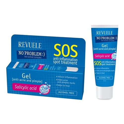 Želė nuo spuogų REVUELE NO PROBLEM SOS, 25 ml