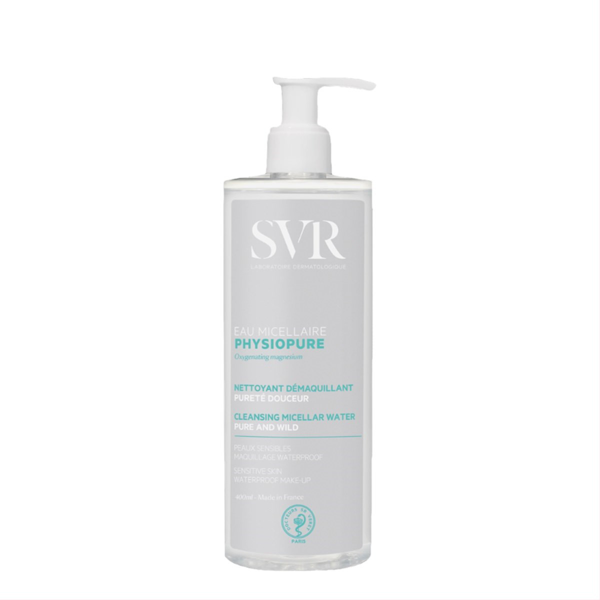 SVR PHYSIOPURE EAU MICELLAIRE, micelinis makiažo valiklis jautriai odai, 400 ml