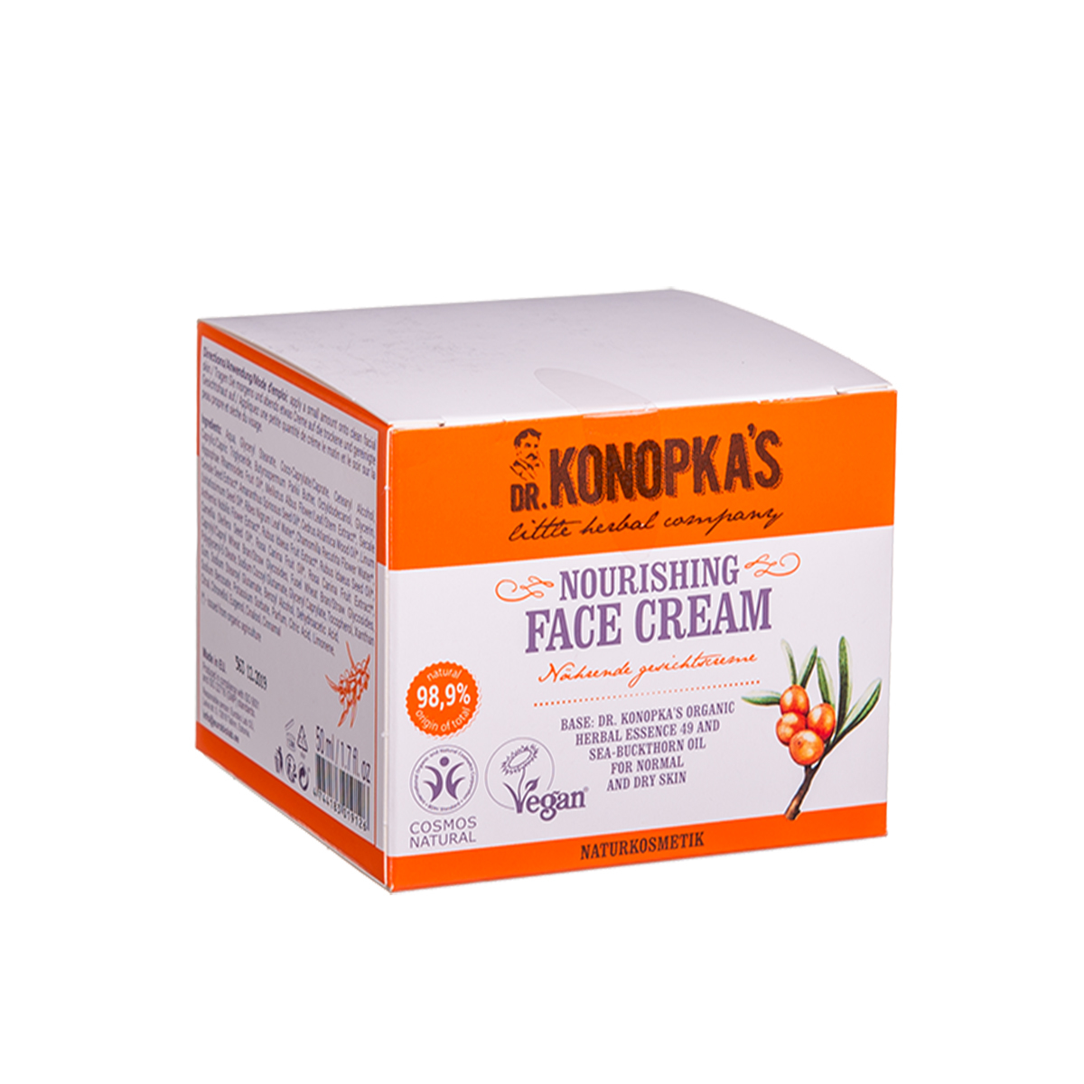 DR. KONOPKA'S, maitinamasis veido kremas normaliai ir sausai odai, 50 ml