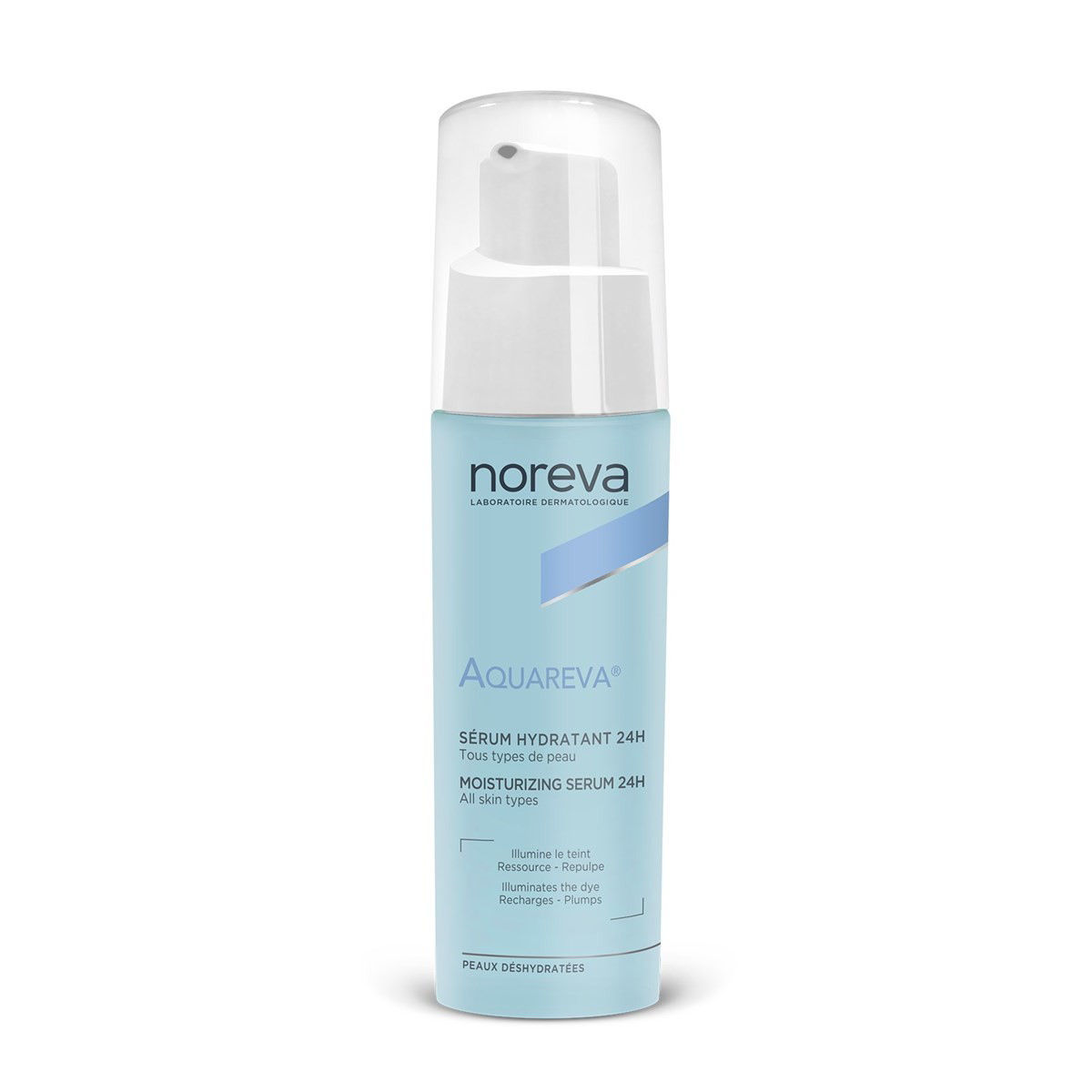 NOREVA AQUAREVA, 24 val. drėkinantis veido serumas, 30 ml