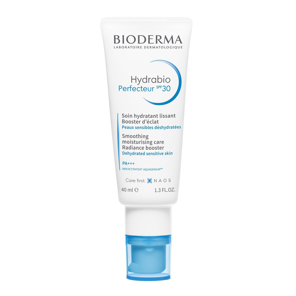 BIODERMA HYDRABIO PERFECTEUR, drėkinamasis kremas dehidratuotai, jautriai odai, SPF30, 40 ml
