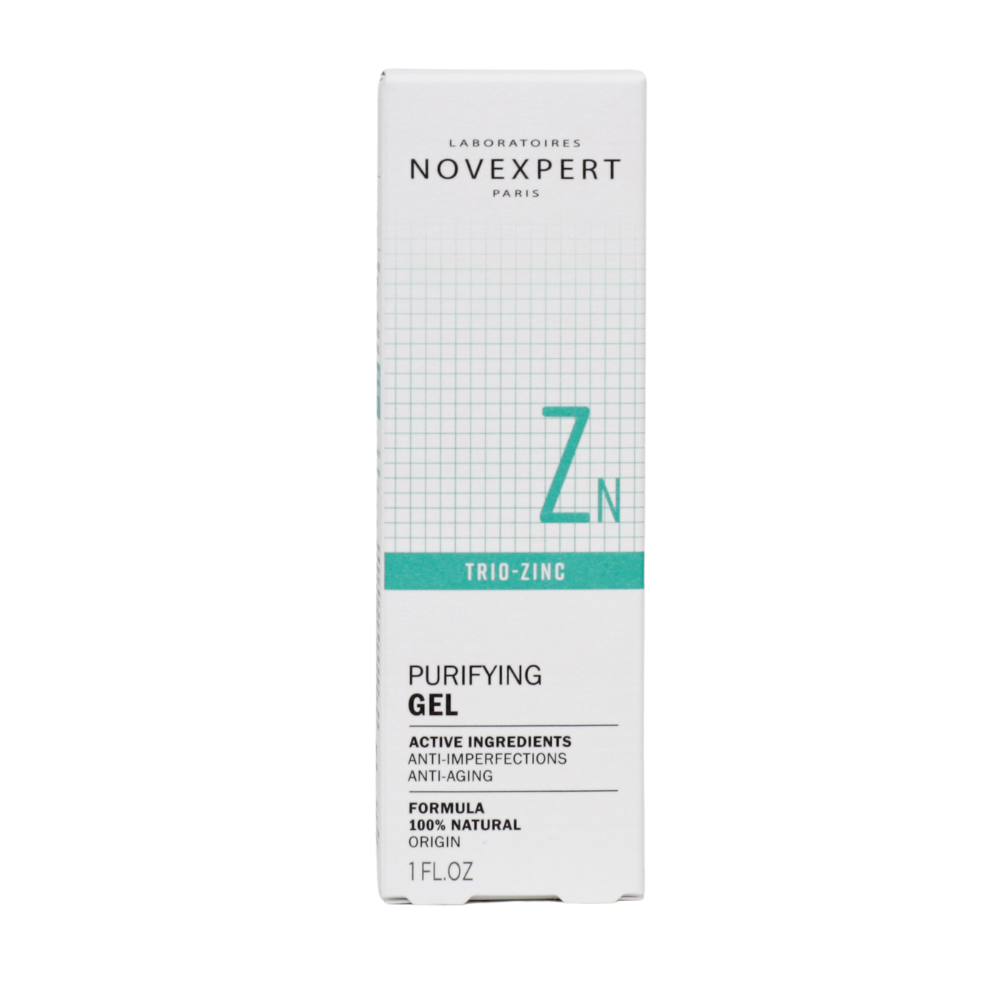 NOVEXPERT drėkinamasis gelinis veido kremas su Trio-zinc kompleksu, 30 ml