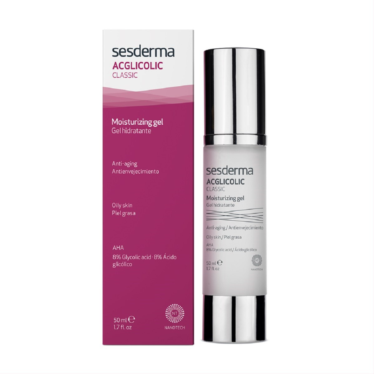 SESDERMA ACGLICOLIC CLASSIC FORTE, gelinis kremas, 50ml