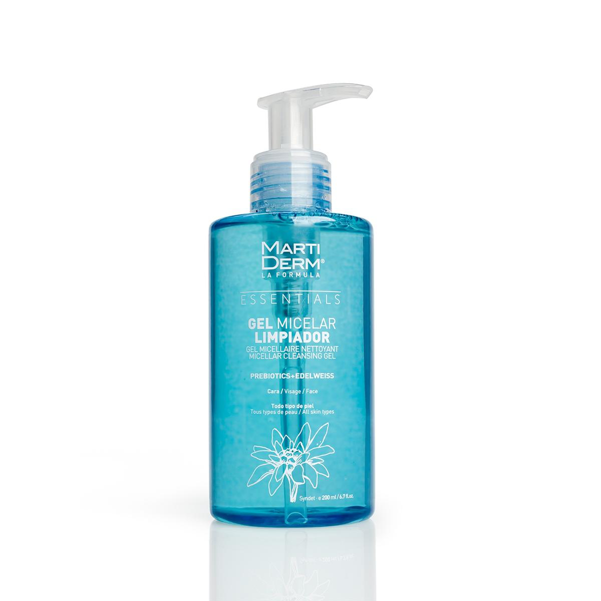 MARTIDERM GEL MICELAR LIMPIADOR, micelinis valomasis veido gelis, 200 ml