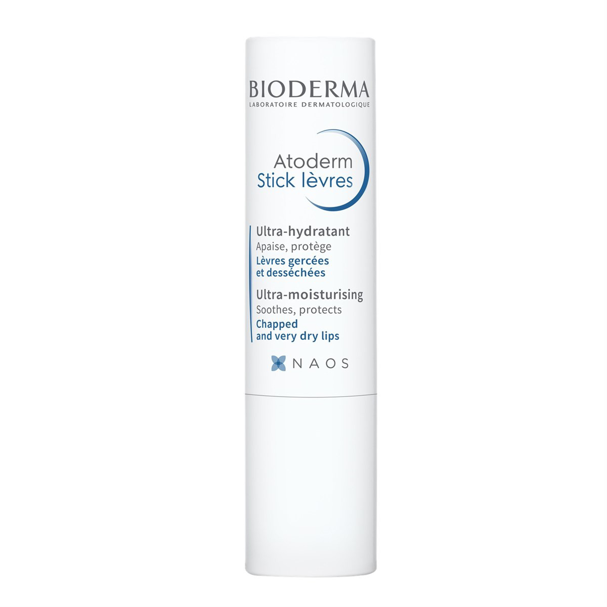 BIODERMA ATODERM, drėkinamasis lūpų pieštukas aviečių kvapo, 4g