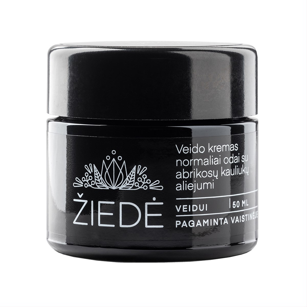 ŽIEDĖ, veido kremas normaliai odai su abrikosų kauliuku aliejumi, 50 ml