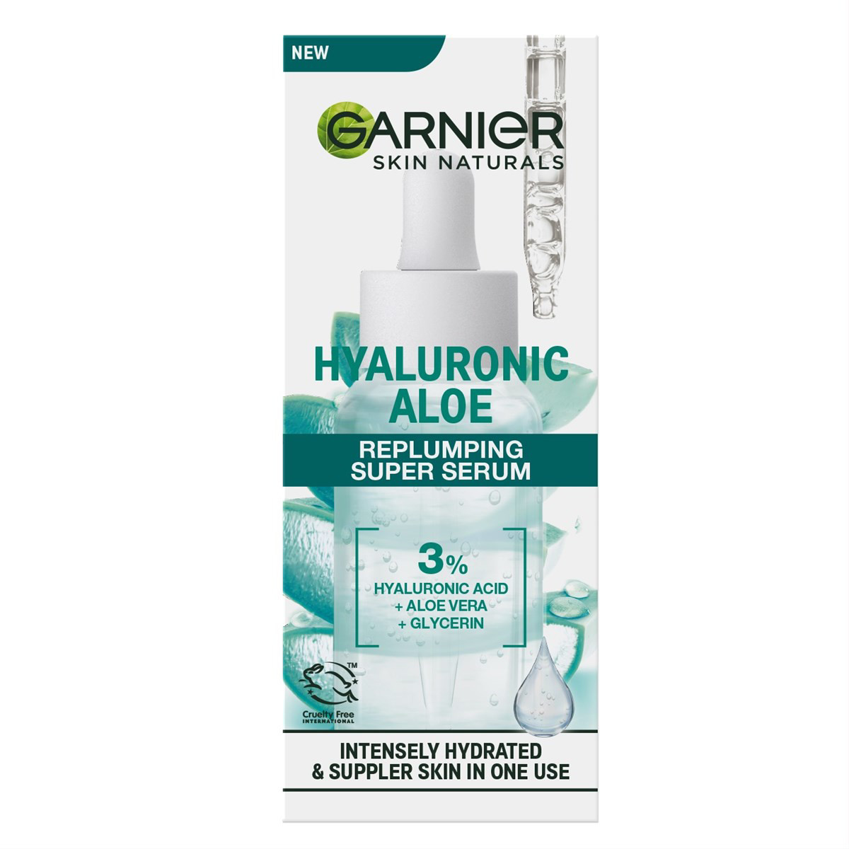 GARNIER HYALURONIC ALOE, stangrinantis serumas su alavijų ekstraktu