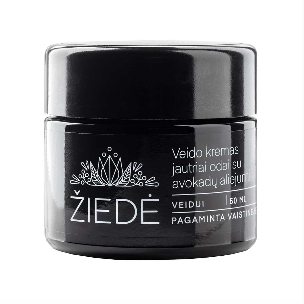 ŽIEDĖ, veido kremas jautriai odai su avokadų aliejumi, 50 ml