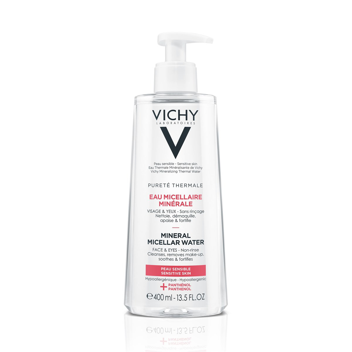 VICHY PURETE THERMALE MINERAL, micelinis vanduo jautriai odai, 400 ml