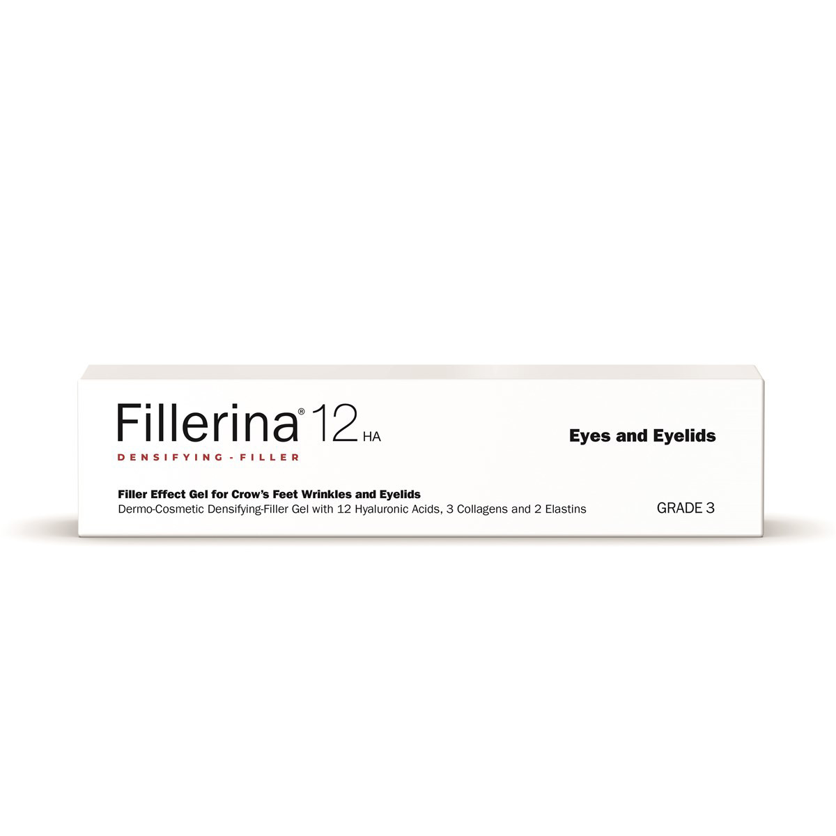 FILLERINA 12 HA, Dermatologinis gelinis užpildas paakiams ir akių vokams, 3 lygis, 15ml
