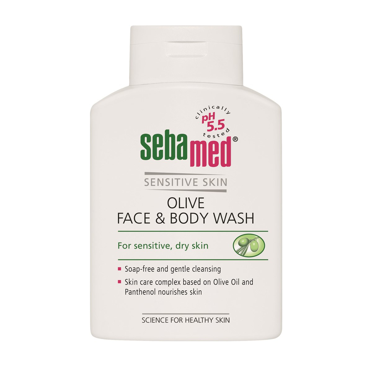 SEBAMED, veido, kūno prausiklis su alyvuogių aliejumi, 200ml