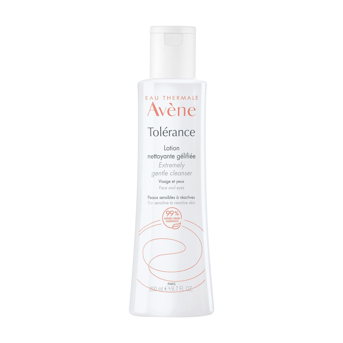 AVENE TOLERANCE, valiklis veidui, atkuriamasis, jautriai odai, 200ml