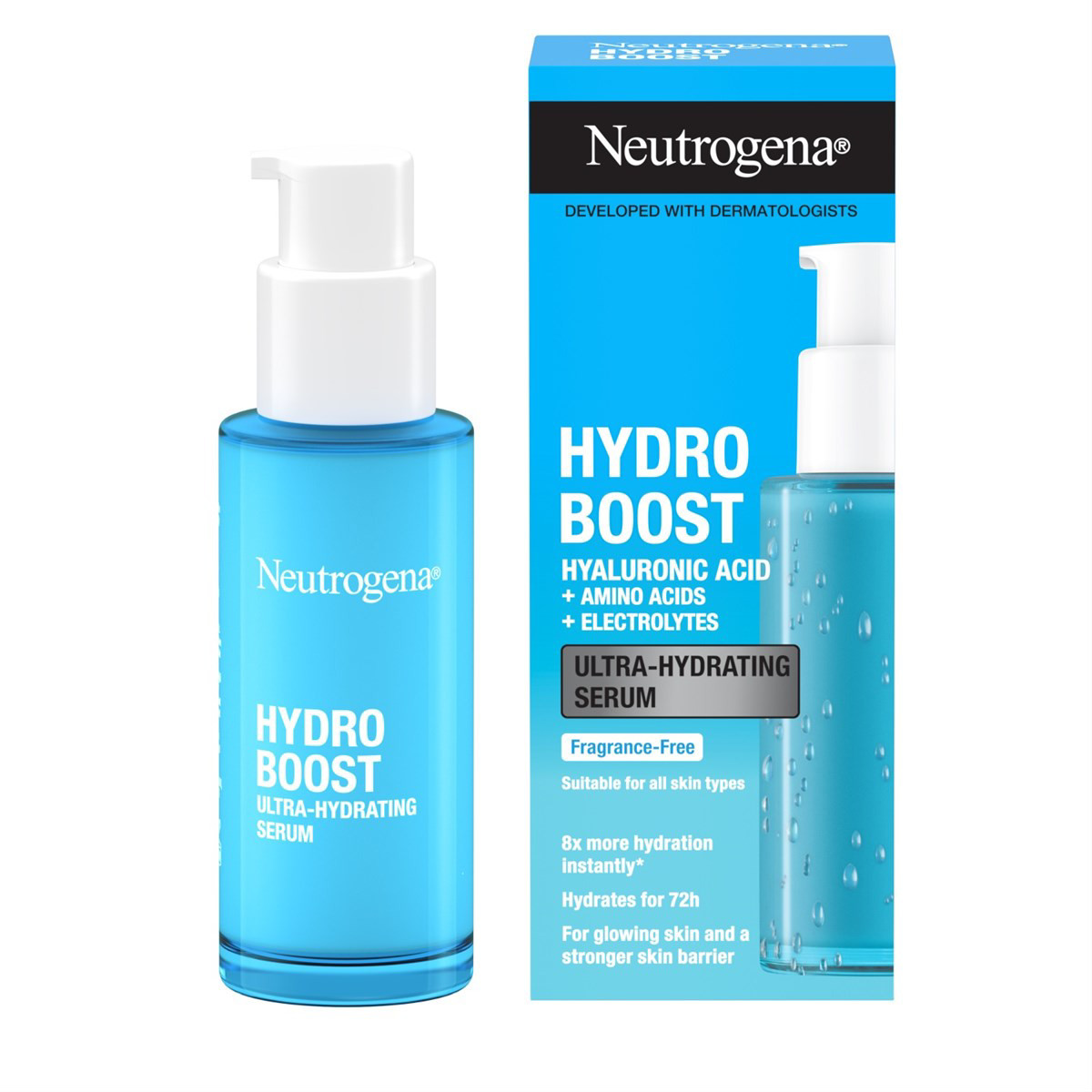 NEUTROGENA HYDRO BOOST, itin drėkinantis serumas, 30ml