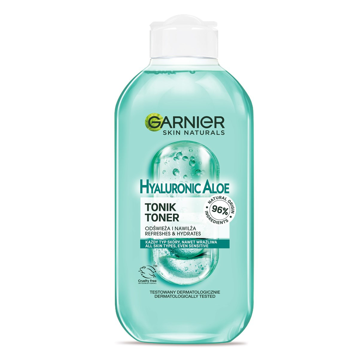 GARNIER HYALURONIC ALOE, gaivinantis bei drėkinantis veido tonikas, 200 ml
