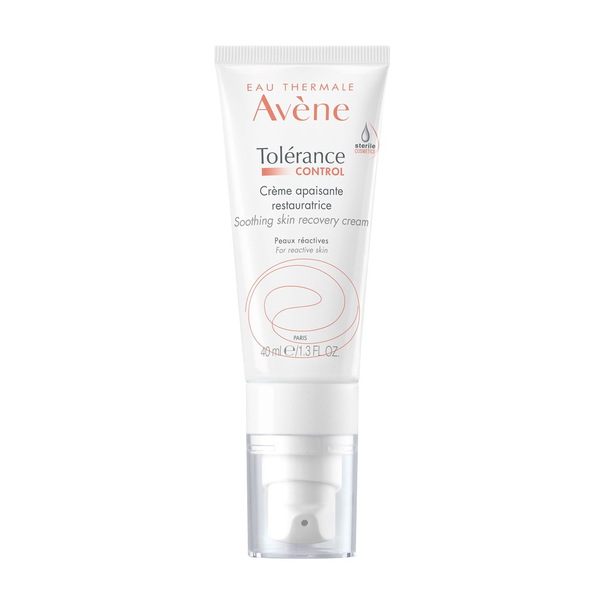 AVENE TOLERANCE CONTROL, kremas veidui, atkuriamasis, 40ml