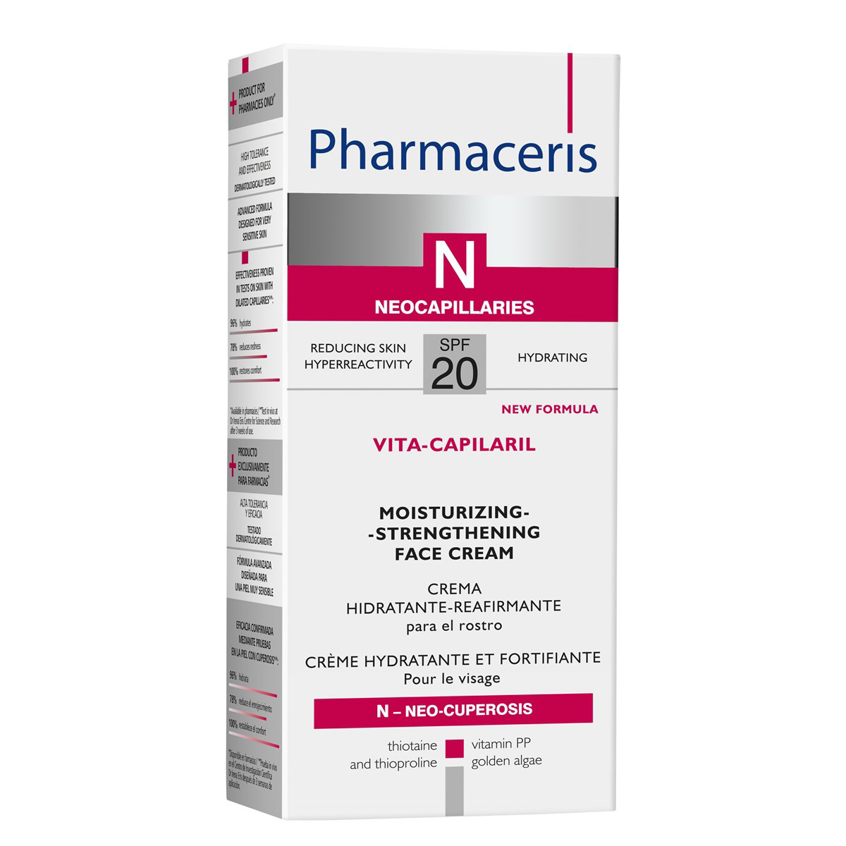 PHARMACERIS N VITA CAPILARIL, drėkinamasis kremas, SPF 20, 50 ml