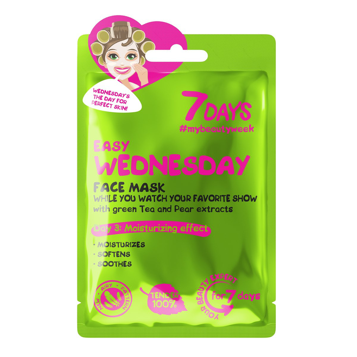 7DAYS LENGVAS TREČIADIENIS, kaukė veidui, 28g