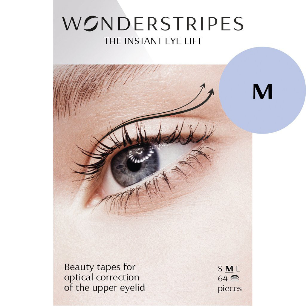 WONDERSTRIPES akių vokus pakeliančios juostelės, M dydžio, 64 vnt