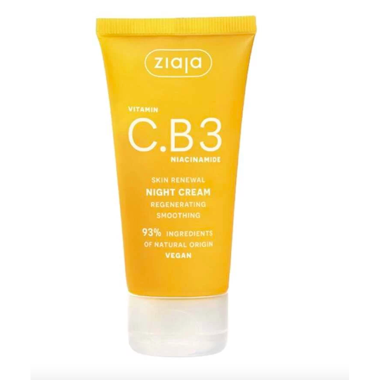 Naktinis veido kremas Ziaja Vitamin C.B3 Niacinamide, 50 ml