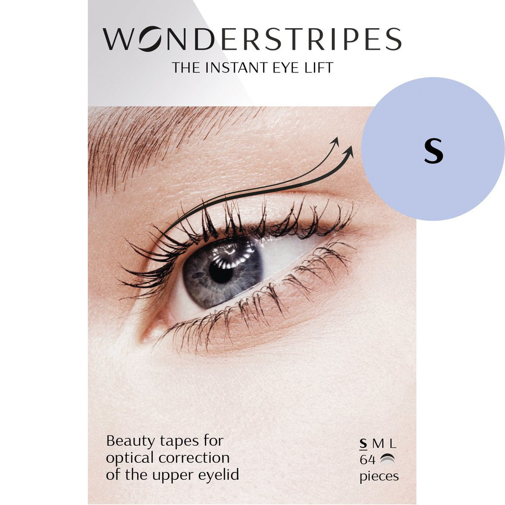 WONDERSTRIPES akių vokus pakeliančios juostelės, S dydžio, 64 vnt.