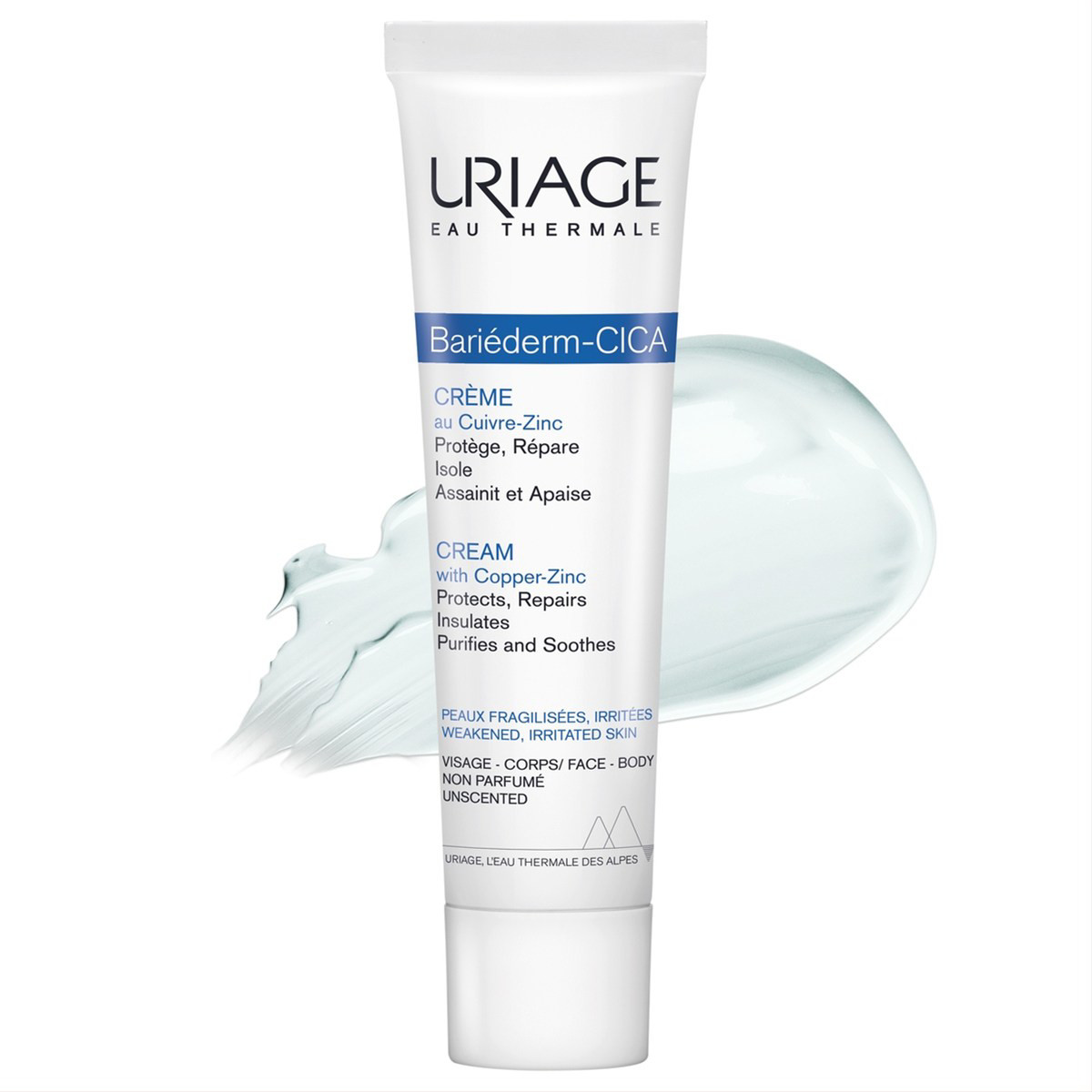 URIAGE BARIEDERM CICA, atkuriamasis kremas su Cu-Zn, 40 ml