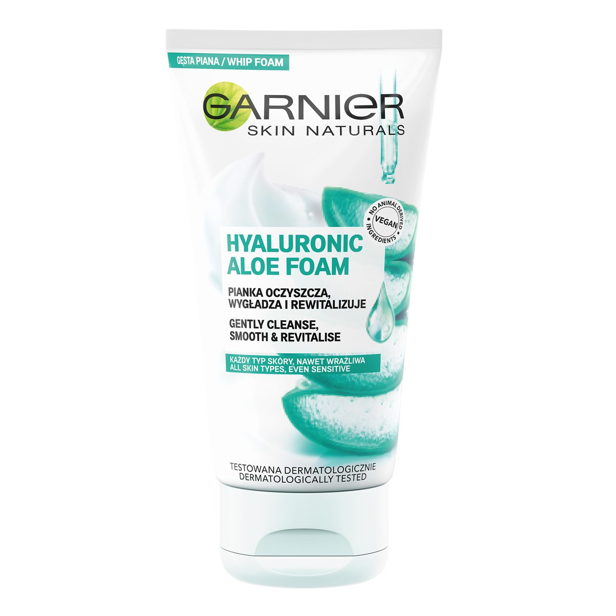 GARNIER HYALURONIC ALOE, valomosios putos, 150 ml