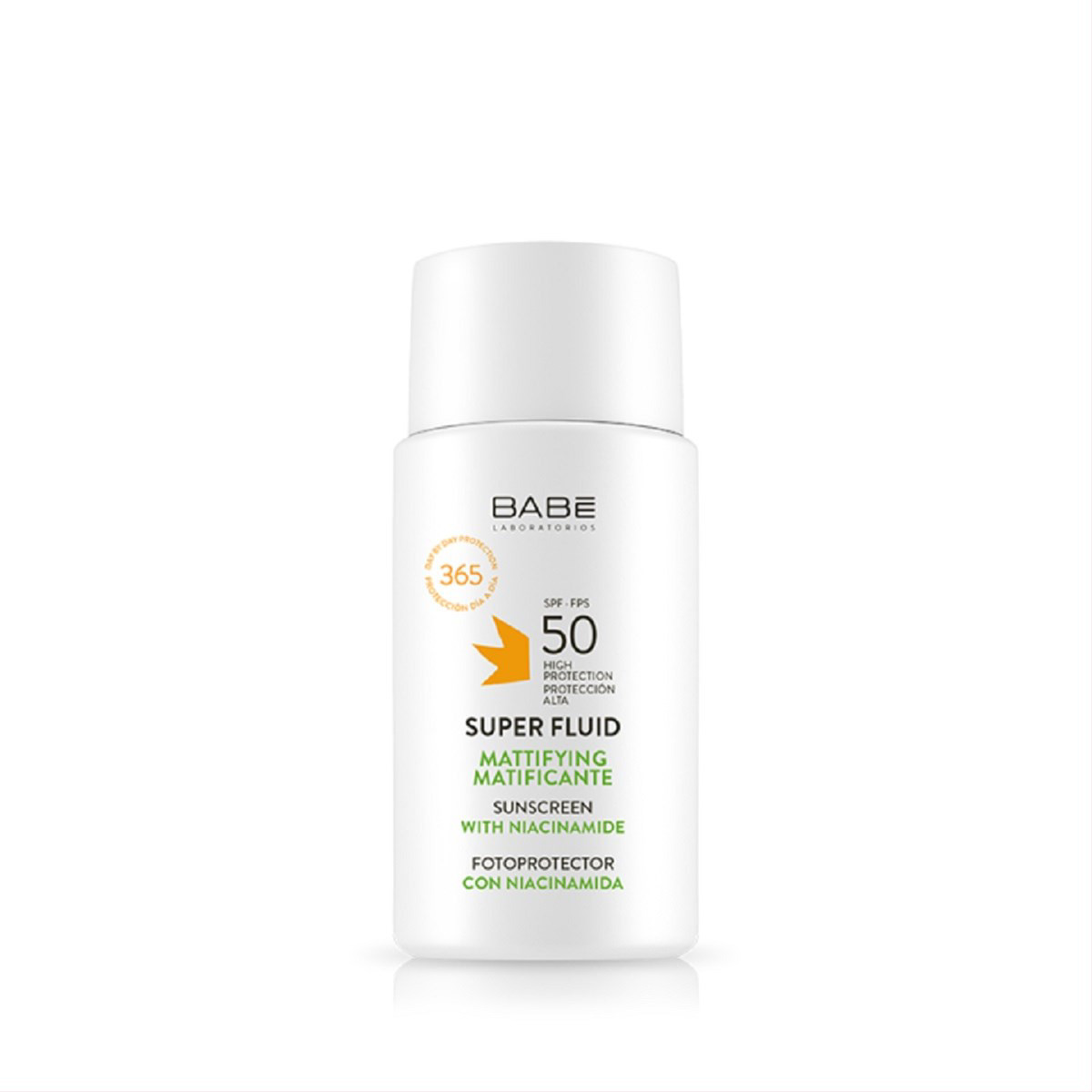 BABĒ SUPER FLUID, apsauginė emulsija riebiai, mišriai veido odai, SPF50, 50 ml