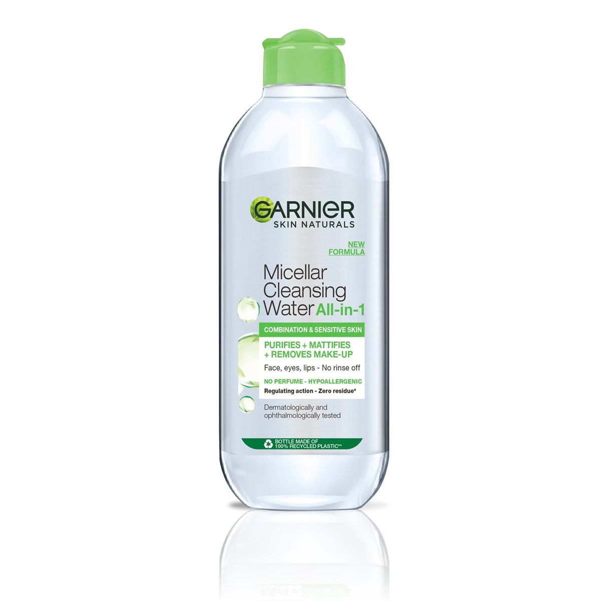 GARNIER SKIN NATURALS MICELLAIR, micelinis vanduo mišriai ir riebiai odai, 400 ml