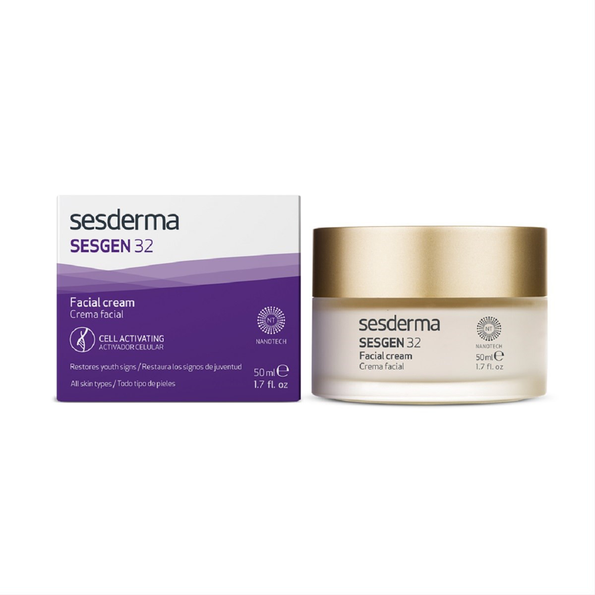 SESDERMA, SESGEN 32, ląsteles aktyvuojantis jauninamasis kremas, 50 ml