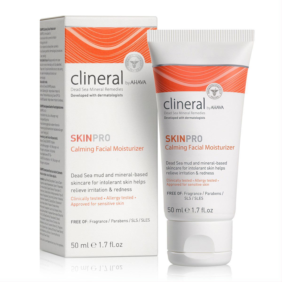 CLINERAL BY AHAVA SKINPRO, drėkinamasis, raminamasis kremas, 50ml